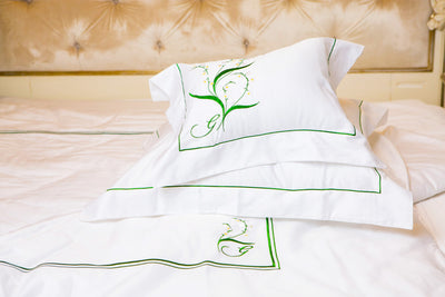 luxury cotton pillowcase Lily set 2 units