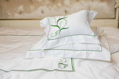 Top Flat Embroidered Sheets “Lily of the Valley”