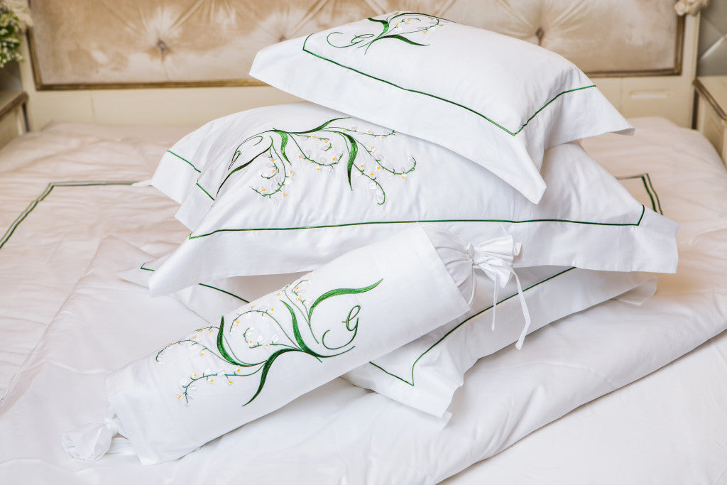 Top Flat Embroidered Sheets “Lily of the Valley”