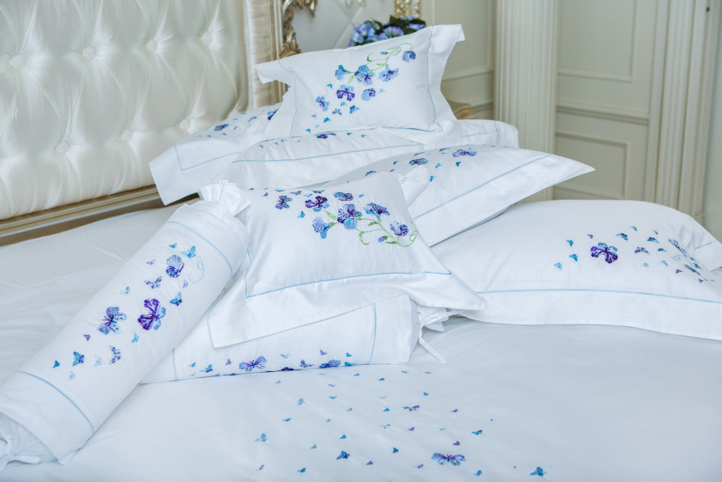  luxury cotton sateen bed linen set ‘Summer Garden’